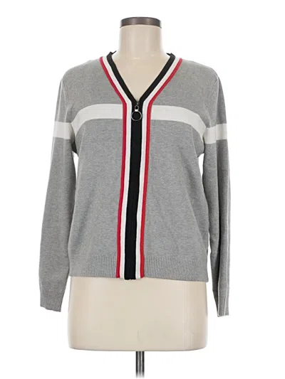 Pre-owned Alison Sheri Cardigan Sweater In Gray