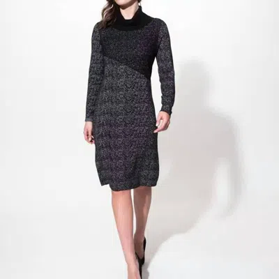 Alison Sheri Cowl Neck Sweater Dress In Black