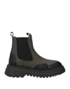 Alissia Woman Ankle Boots Military Green Size 11 Calfskin
