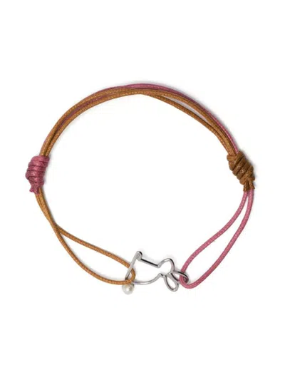 Alíta Alita Cord Bracelet Conejito Perla Accessories In Brown
