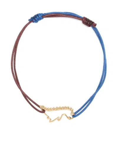 Alíta Alita Cord Bracelet Dino Brillante Accessories In Blue