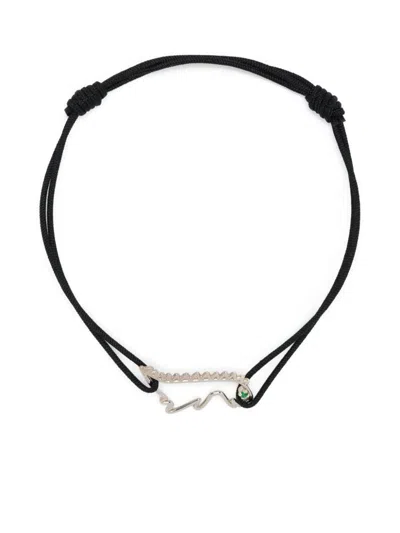 Alíta Alita Cord Bracelet Dino Esmeralda Accessories In Black