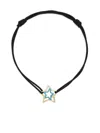 Alíta Alita Cord Bracelet Estrella Zafiro Azul Enamel Accessories In Blue