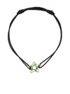 Alíta Alita Cord Bracelet Estrella Zafiro Azul Enamel Accessories In Green