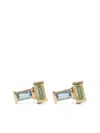 Alíta Alita Earrings Pair Tu Y Yo Baguette Pr+aq Accessories In Grey