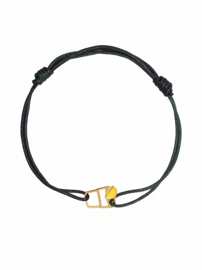 Alíta Alita Tequila Enamel Cord Bracelet Accessories In Green