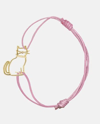 Alíta Pink Miau Cord Bracelet