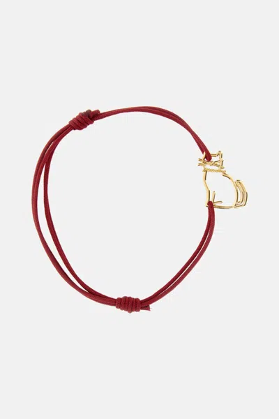 Alíta Red Charm Bracelet In Burgundy