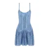 Alive New York City Women's Baby Blue Starlight Mini Dress In Blue