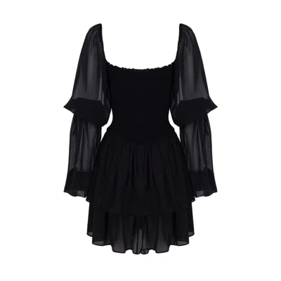 Alive New York City Women's Black Princess Noir Mini Dresss