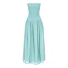 Alive New York City Women's Blue Sky Dreamer Maxi Dresss In Blue