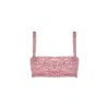 Alive New York City Women's Pink / Purple Candy Glow Crop Top