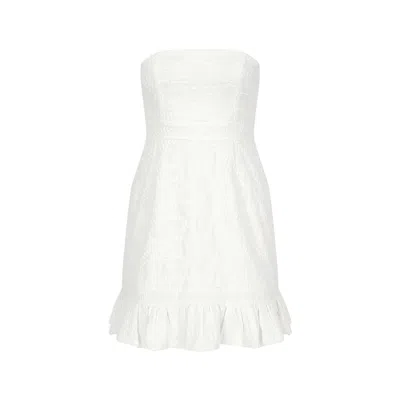 Alive New York City Women's White Angelic Vanilla Mini Dresss