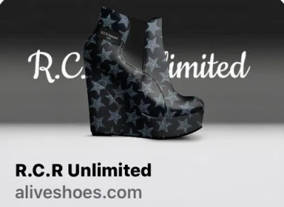 Pre-owned Aliveshoes.com Rcr Unlimited Shoes... In Black