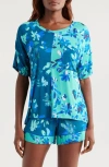 Alivia Alex Short Pajamas In Blue