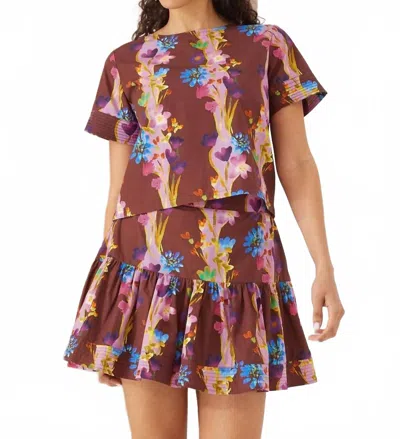 Alivia Anessa Skort In Cinnamon Mauve In Brown