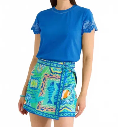 Alivia Brie Skort In Fish Tales In White