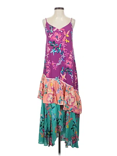 Pre-owned Alivia Casual Dress In Purple