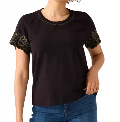 Alivia Chloe Tee In Black