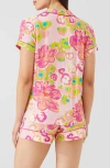 Alivia Jenna Shorts Pajamas In Floral Pond Pink