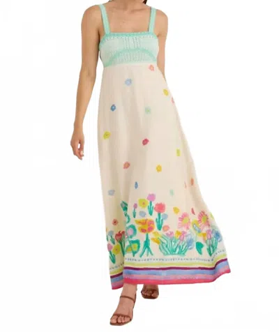 Alivia Lavinia Midi Dress In Secret Garden In Multi