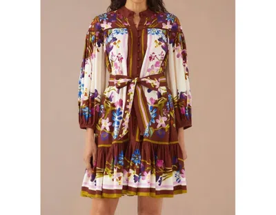 Alivia Lori-anne Dress In Prairie Floral Cinnamon Ivory In Brown