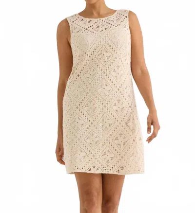 Alivia Rowan Mini Dress In Sea Star Crochet In Neutral