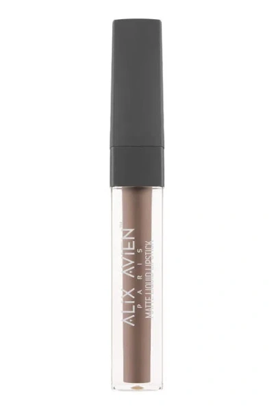 Alix Avien Matte Liquid Lipstick In Brown