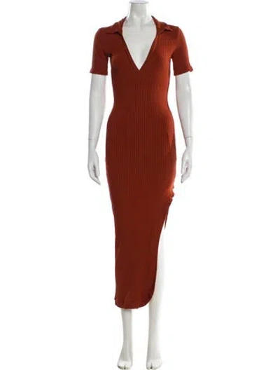 Pre-owned Alix Nyc Asymmetrical Long Dress In Red