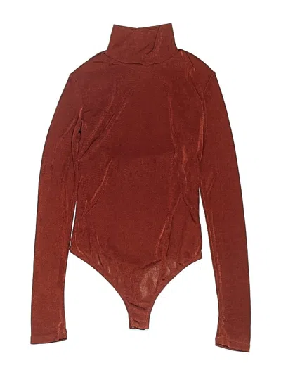 Pre-owned Alix Nyc Bodysuit In Burgundy