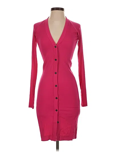 Pre-owned Alix Nyc Casual Dress In Burgundy