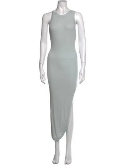 Pre-owned Alix Nyc Crew Neck Long Dress In Green