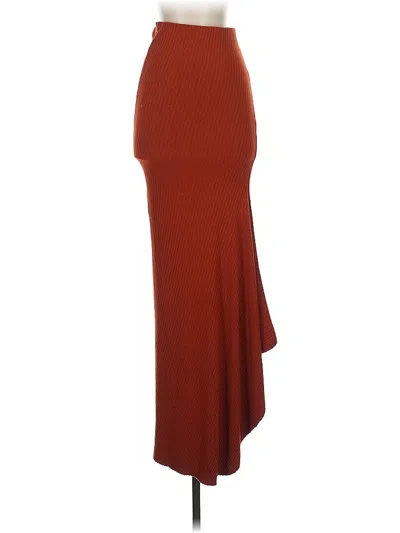 Pre-owned Alix Nyc Formal Skirt In Orange