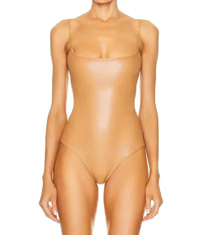 Alix Nyc Hirst Bodysuit In Sable In Brown