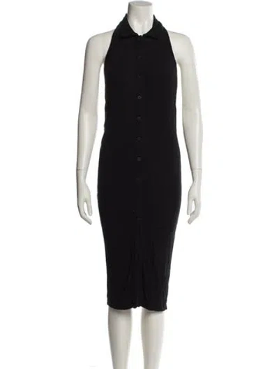 Pre-owned Alix Nyc Midi Length Dress In Black