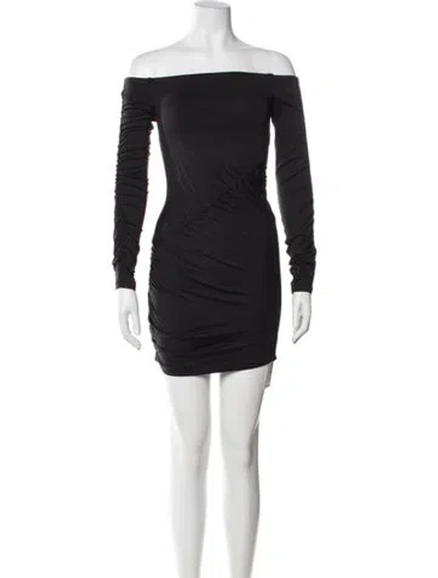 Pre-owned Alix Nyc Nylon Mini Dress In Black