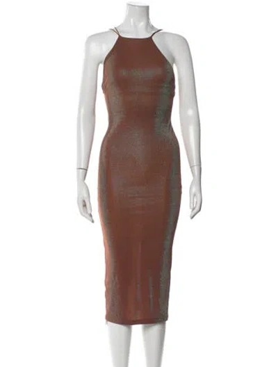 Pre-owned Alix Nyc Printed Midi Length Dress