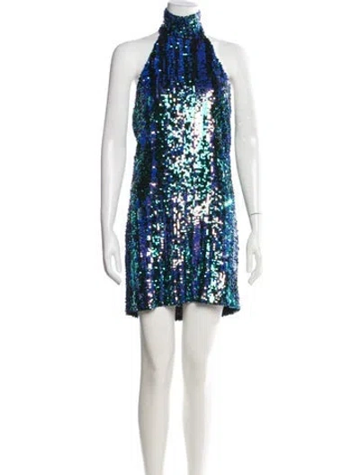 Pre-owned Alix Nyc Printed Mini Dress In Multicolor