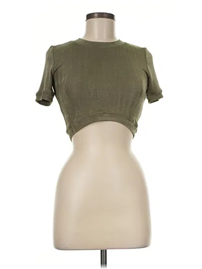 Pre-owned Alix Nyc Short Sleeve T-shirt In Green