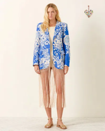 Alix Of Bohemia Afternoon Royal Spoke Blazer In Medium Blue
