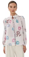 Alix Of Bohemia Annabel Berry Jackfruit Shirt White In White