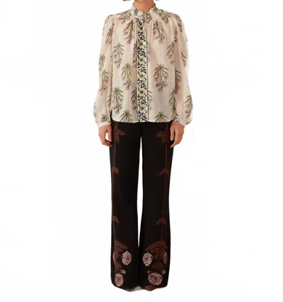 Alix Of Bohemia Annabel Winter Lily Shirt In White