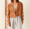 Alix Of Bohemia Archer Fawn Daisy Blazer In Tan In Multi