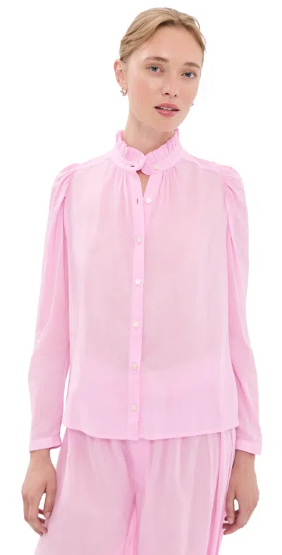Alix Of Bohemia Artemis Button Down Shirt Light Pink