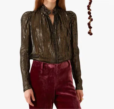 Alix Of Bohemia Artemis Moonlight Shirt In Black In Green