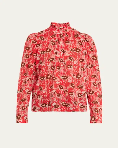 Alix Of Bohemia Artemis Printed Long-sleeve Blouse In Multi