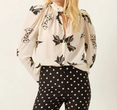 Alix Of Bohemia Artemis Tapered Puff Sleeves Shirt In Off-white In Neutral