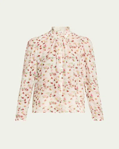 Alix Of Bohemia Artemis Wild Garden Long-sleeve Blouse In Multi