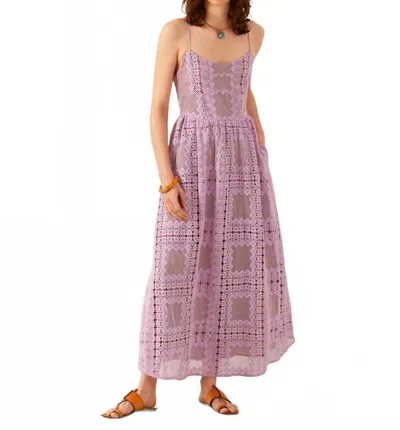 Alix Of Bohemia Autumn Picnic Dress In Lavender