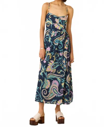 Alix Of Bohemia Autumn Riviera Coin Dress In Blue Riviera